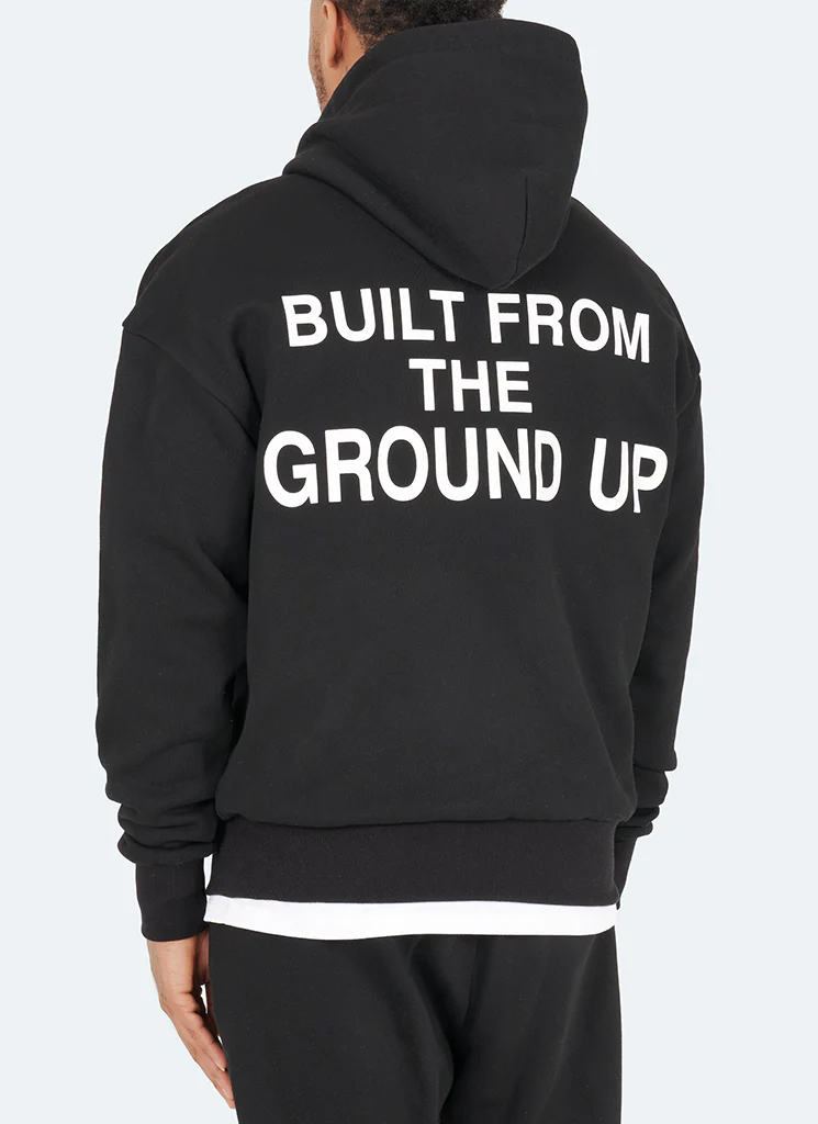 Built From The Ground Up Hoodie - Black - Image 2