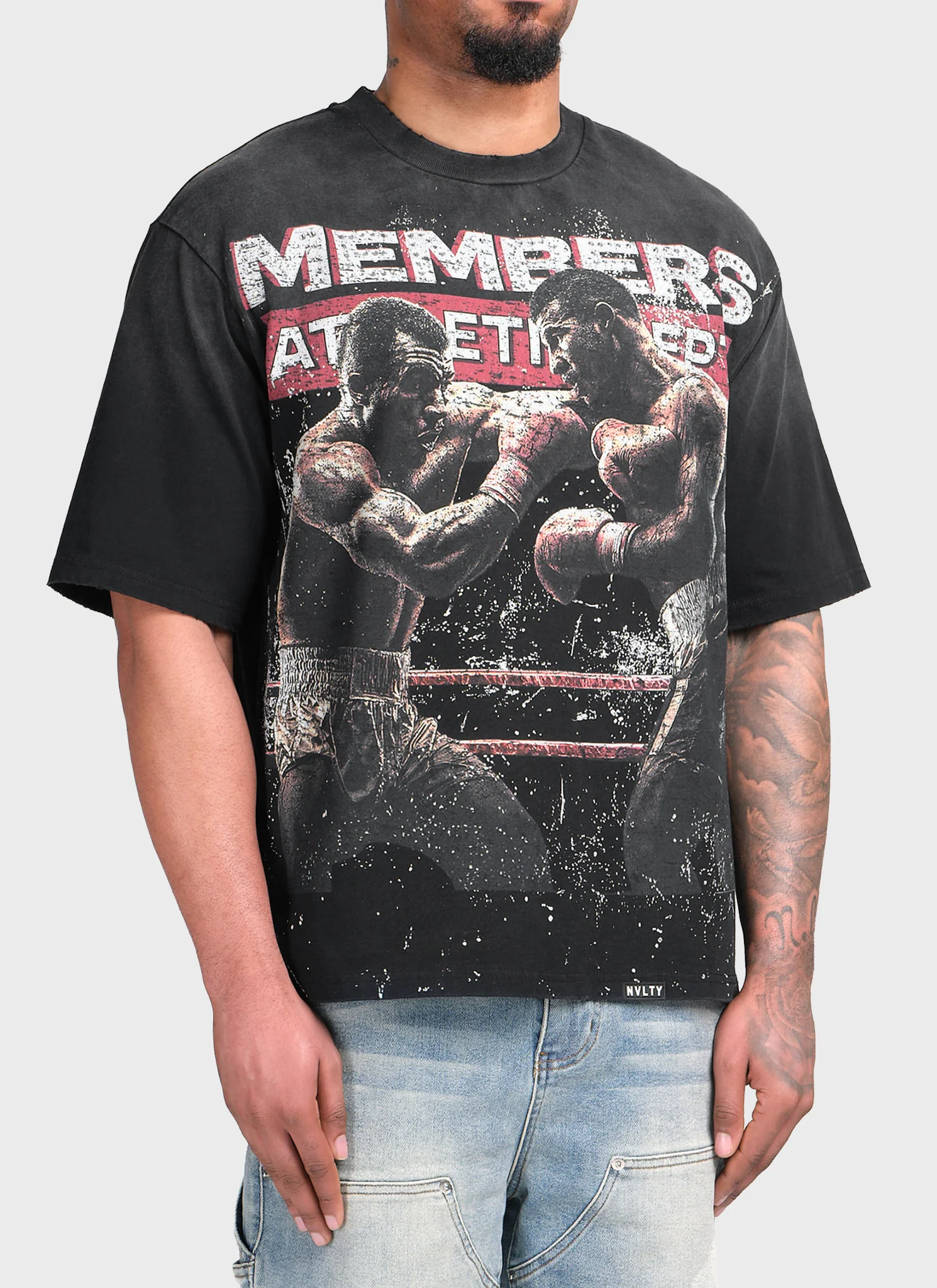 Members Athletic Dept T-Shirt - Black - Image 4