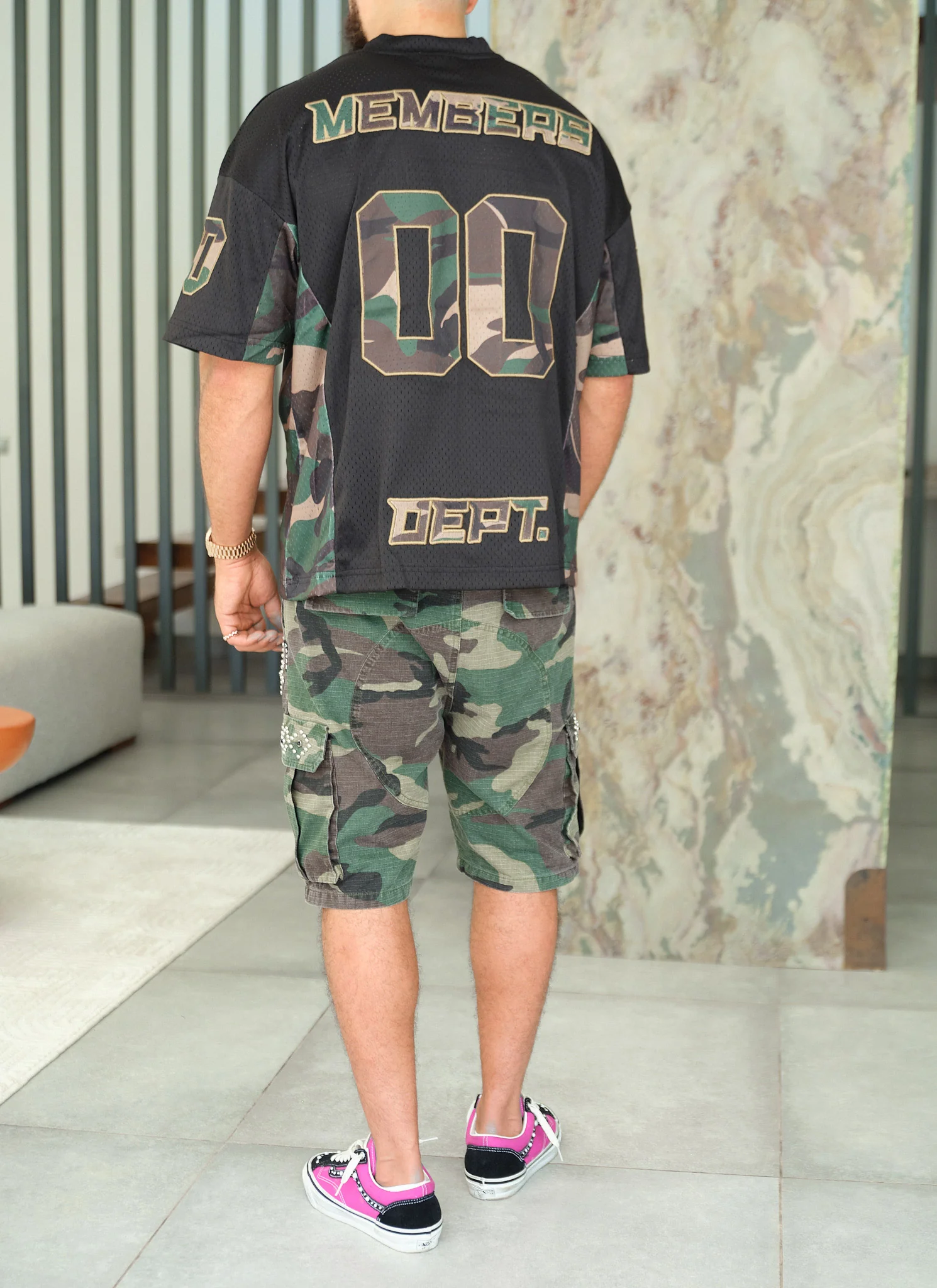 Members Camo Jersey - Black - Image 4