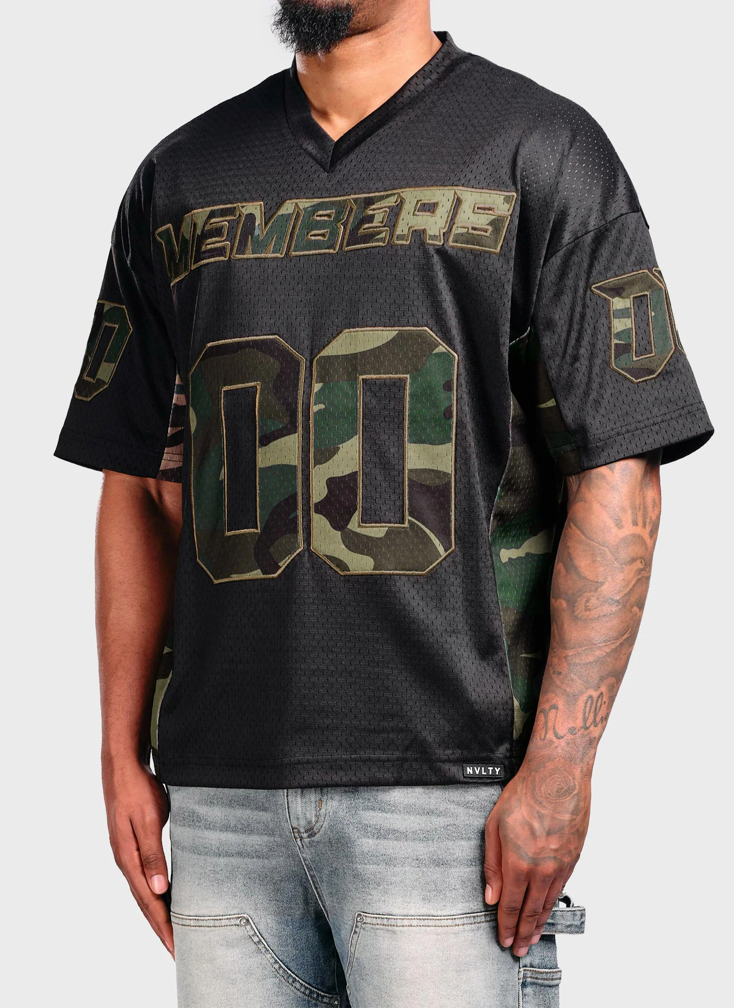 Members Camo Jersey - Black - Image 5