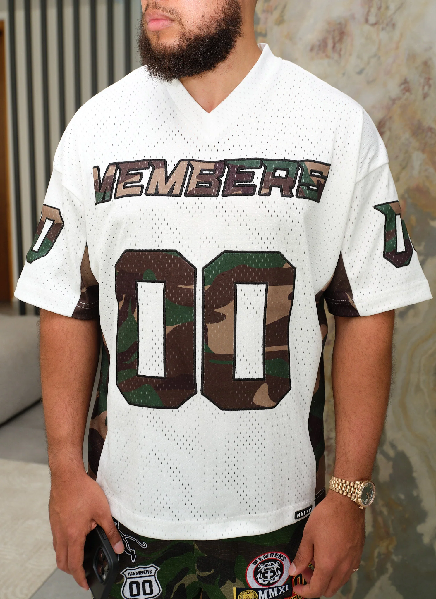 Members Camo Jersey - White - Image 13