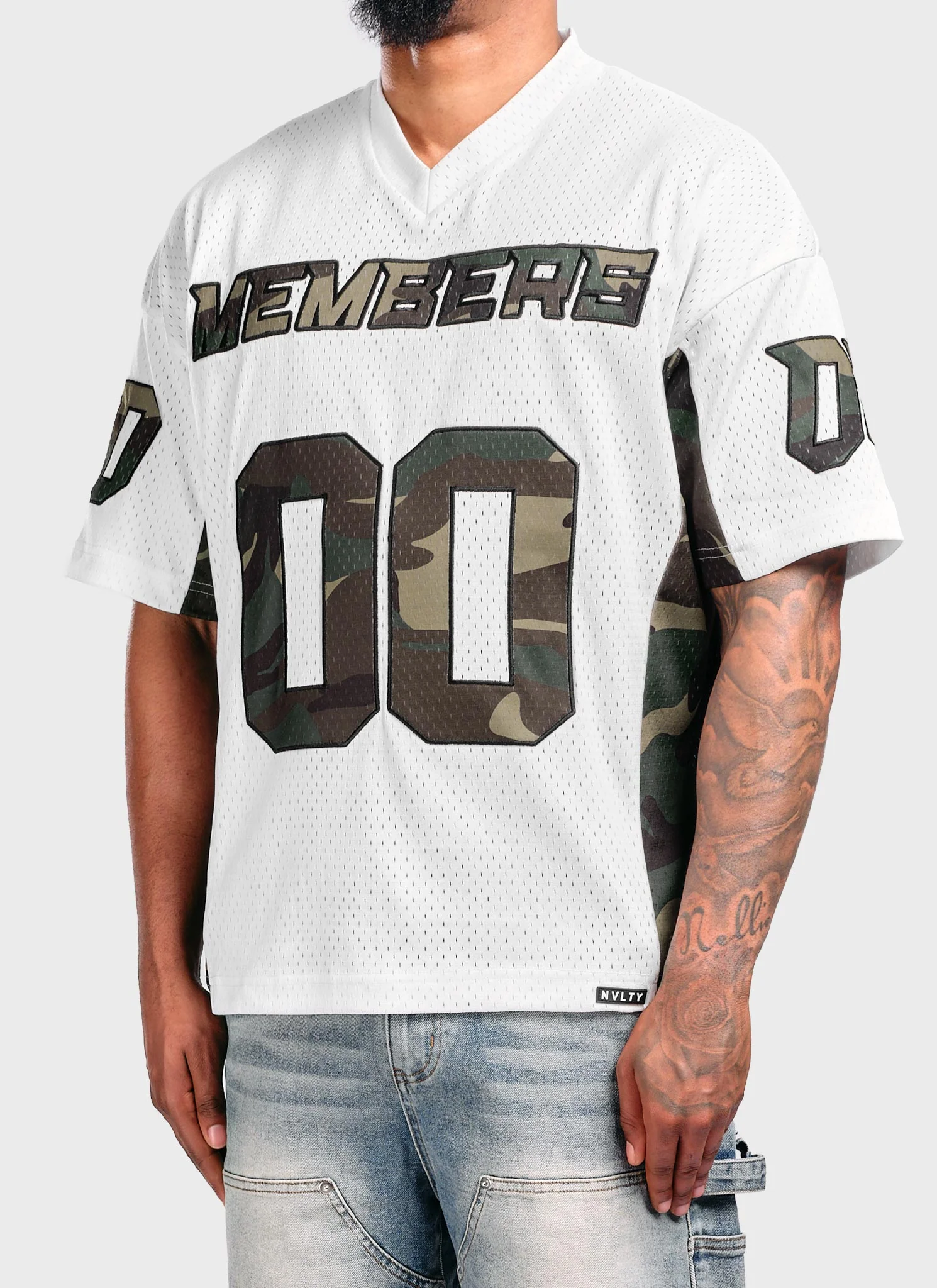 Members Camo Jersey - White - Image 5