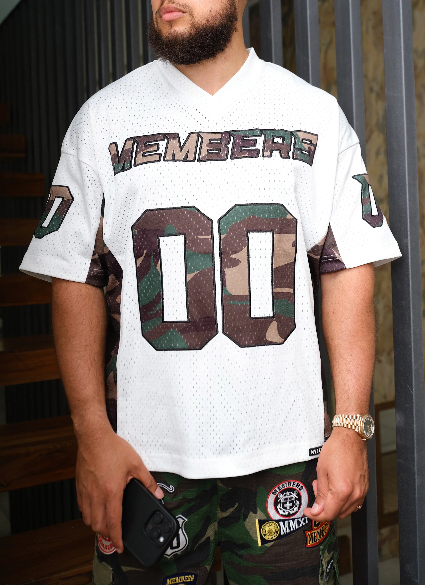 Members Camo Jersey - White - Image 9