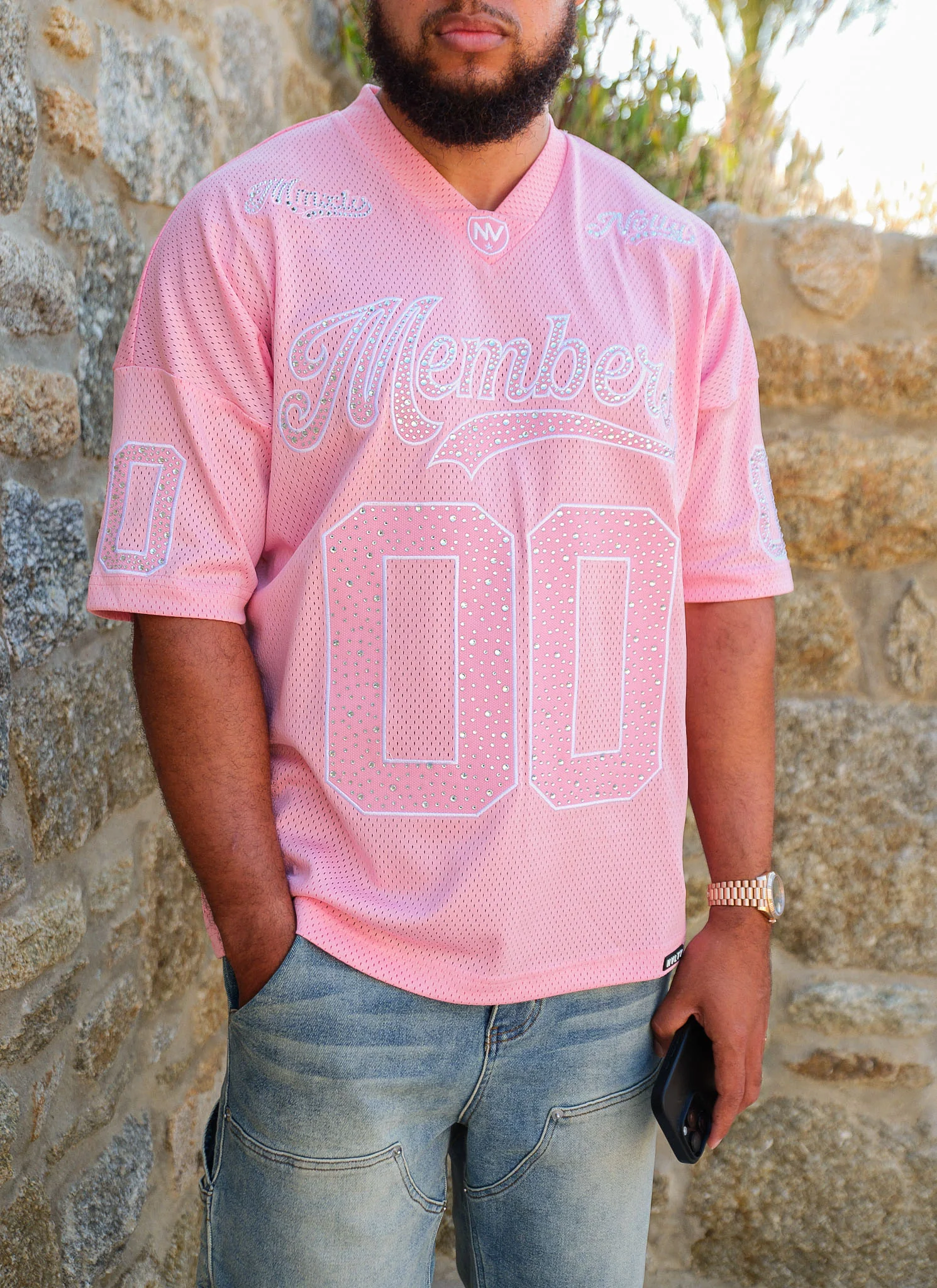Members VVS Jersey - Baby Pink - Image 9