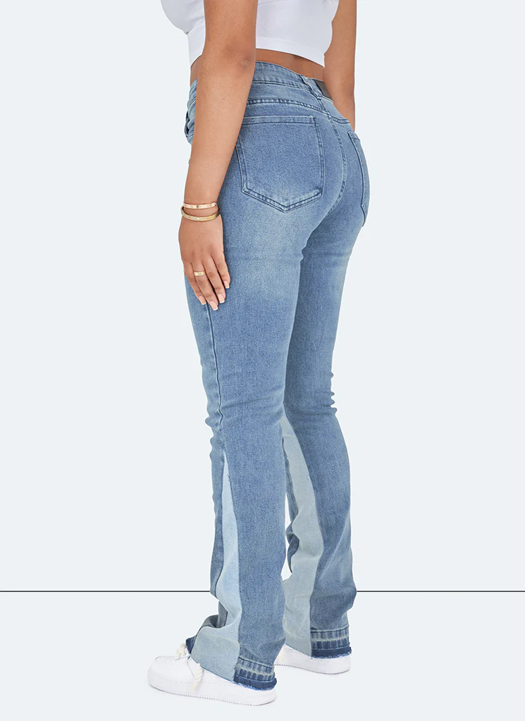 Vintage Flare Jeans - Blue - Image 2