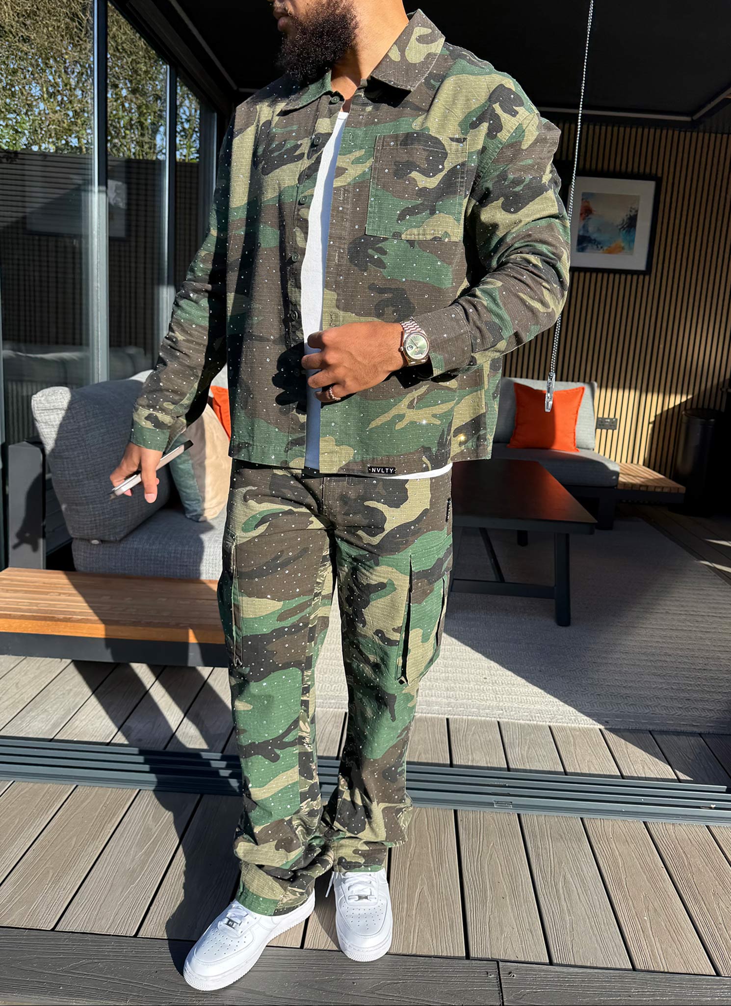 Vintage Flare VVS Cargos - Camo - Image 3