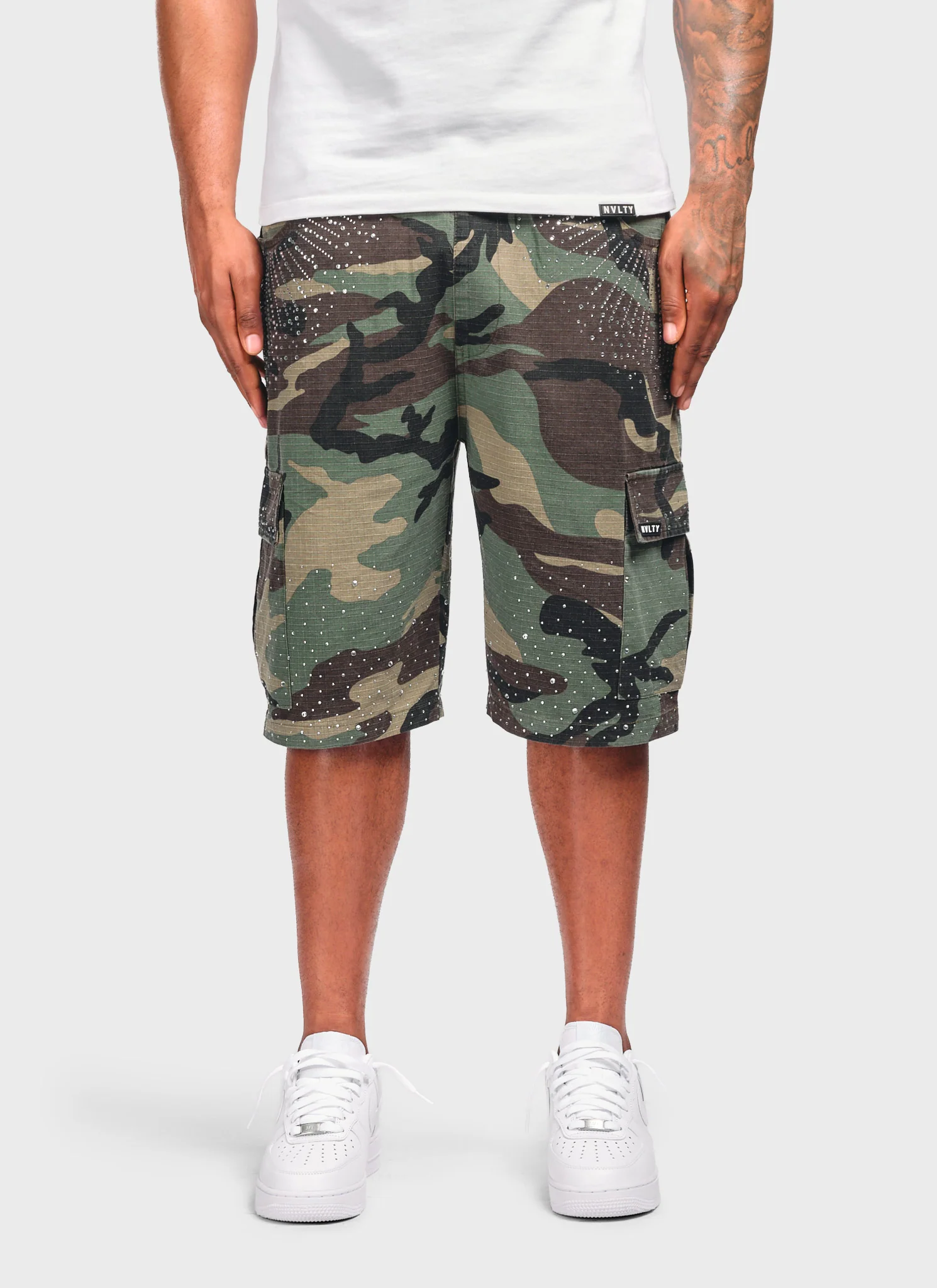 Vintage VVS Cluster Cargo Shorts - Camo - Image 5